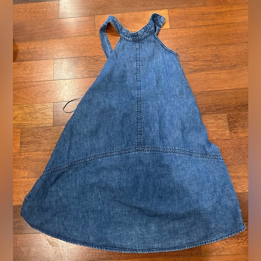 Free people denim backless dresss size xs